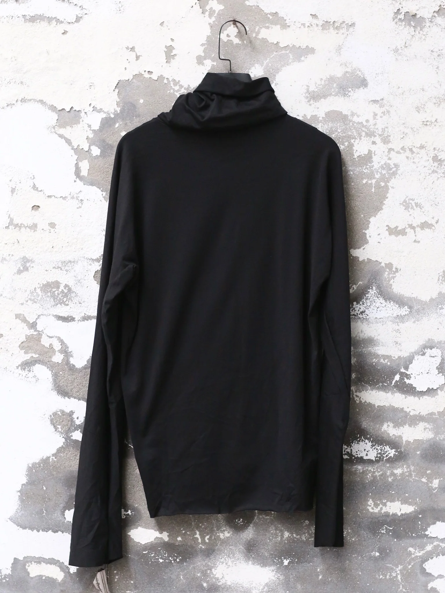 m.a+ Maurizio Amadei long-sleeved T-shirt with pile collar MA-T211DN-JCL10-BLACK - Image 4