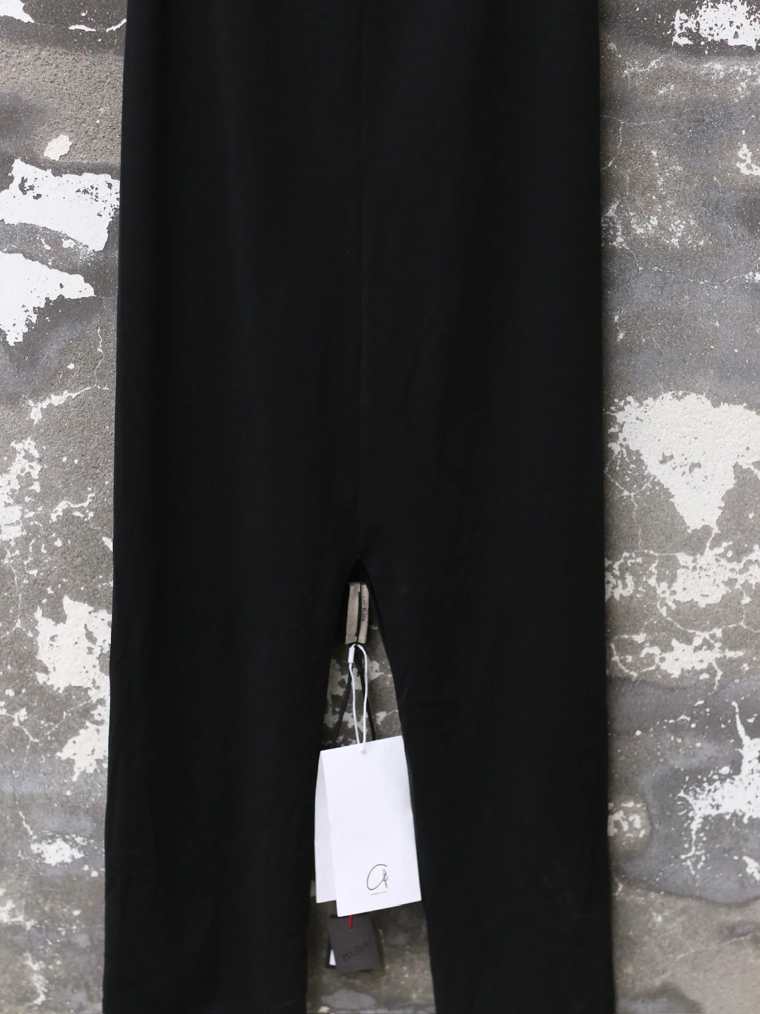 m.a+ Maurizio Amadei V-neck suspender maxi dress MA-D139LL JCL10-HEI Black - Image 3