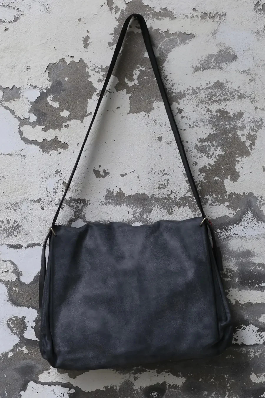 m.a+ Foldable Bag Series Artisan Italy MA-B7261-CAO1.0-HUIHEI Medium B7261-CAO1.0 Grey Black Camel Leather PM207 - Image 4