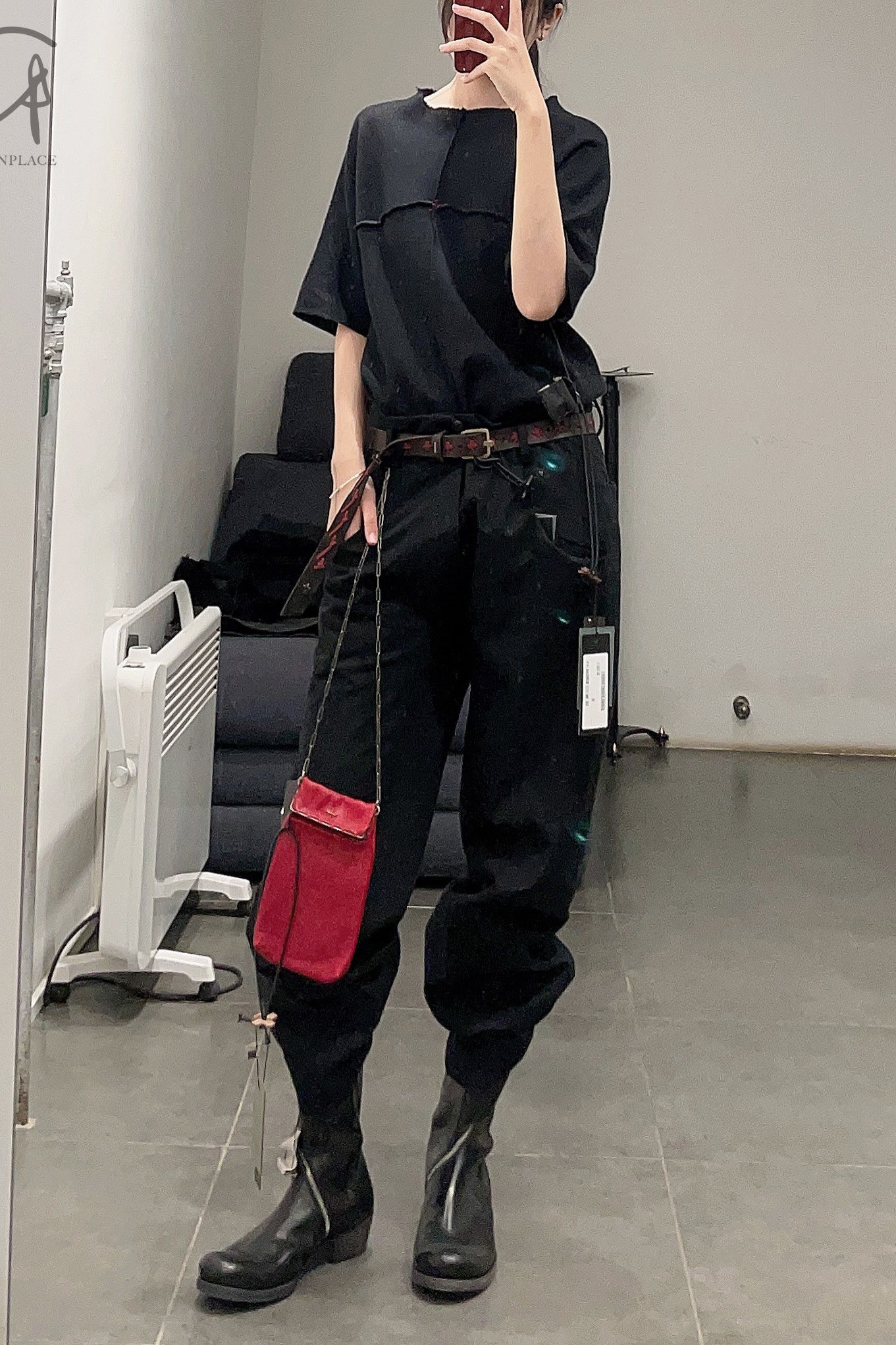 m.a+ One Piece Short Sleeve T-Shirt T211C-JM4 Black PM200 - Image 9