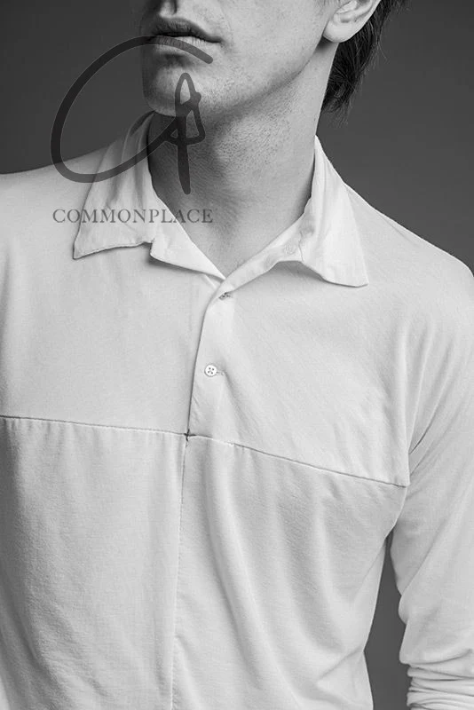 M.A+ POLO Conjunction long -sleeved T -shirt T211DP JMKL White - Image 2