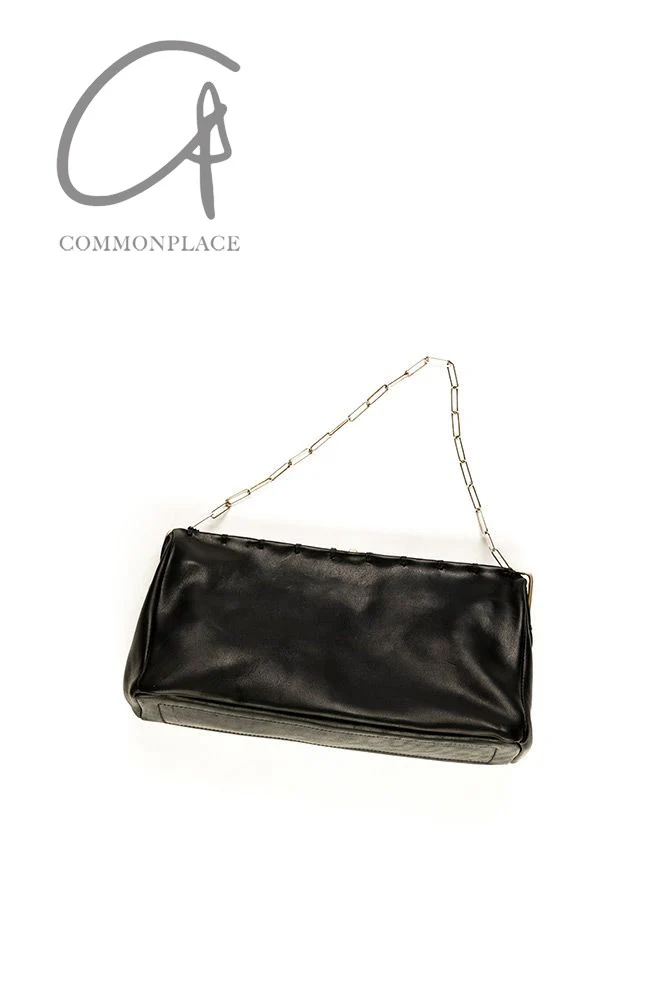 M.A+ Silver Chain Small Clutch Italy MA-BR202S/C4 CU1,0-HEI-F Black MA-BR202S - Image 5