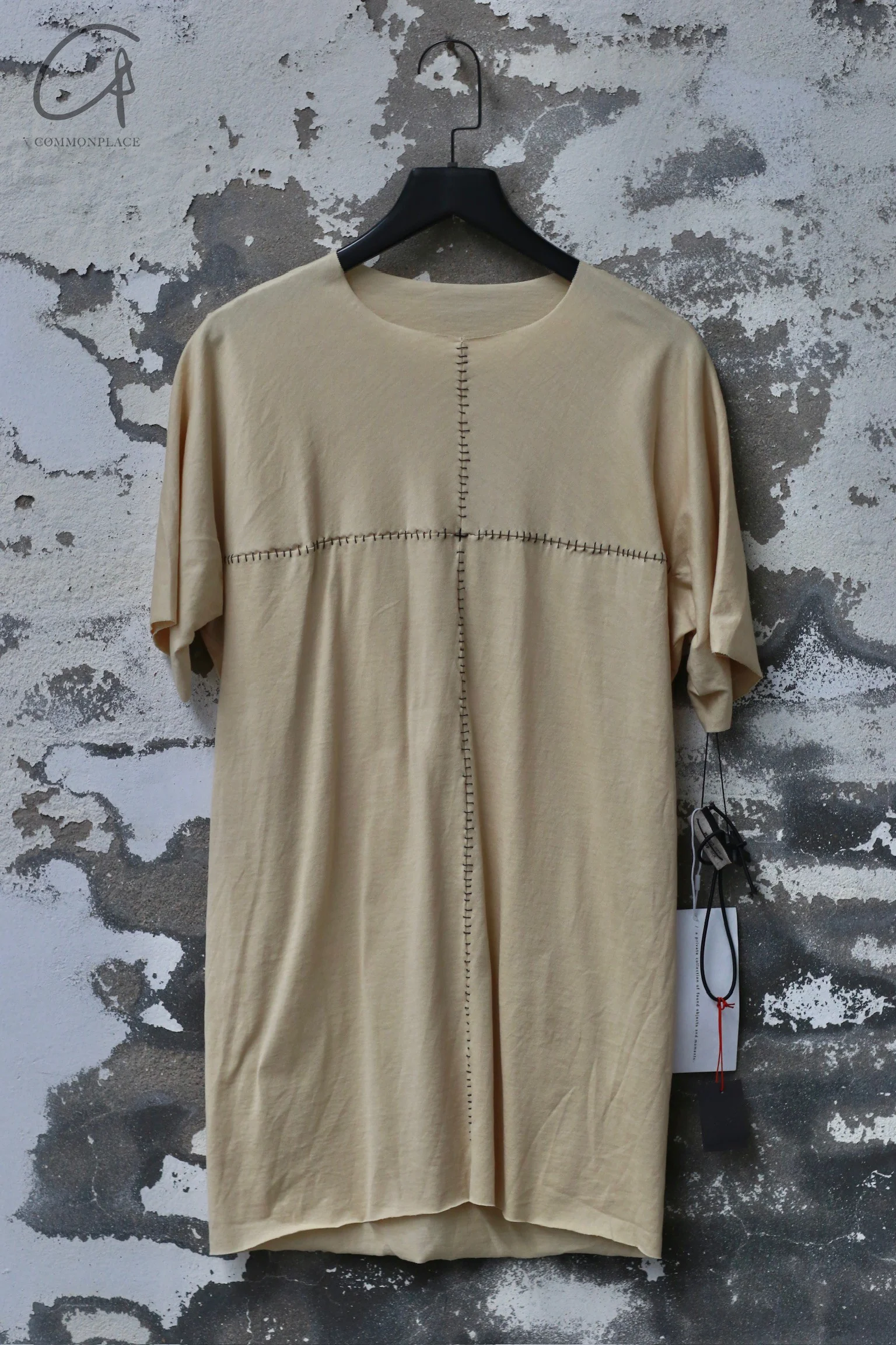 m.a+ single short-sleeved T-shirt series linen cotton Italian craftsman handmade MA-T211C/CM JCL10-CREAM T211C/CM JCL10 CREAM