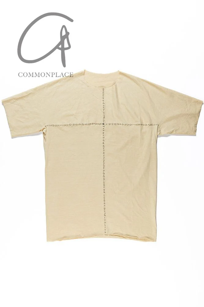 m.a+ single short-sleeved T-shirt series linen cotton Italian craftsman handmade MA-T211C/CM JCL10-CREAM T211C/CM JCL10 CREAM - Image 5
