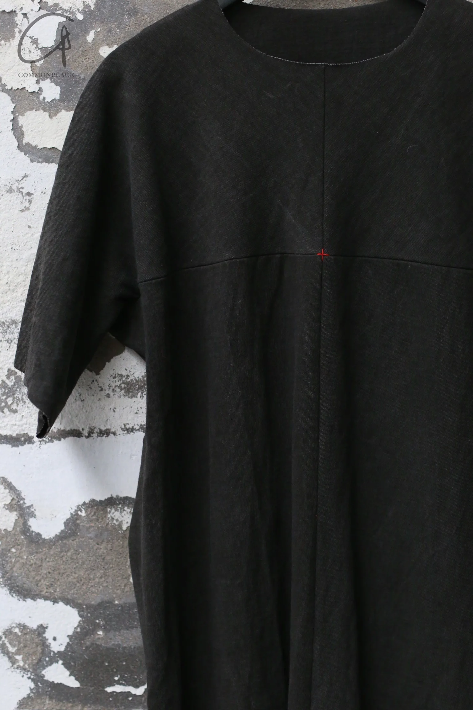 m.a+ single short-sleeved T-shirt series linen cotton Italian craftsman handmade MA-T211C MJP1-CARBON T211C MJP1 CARBON - Image 2