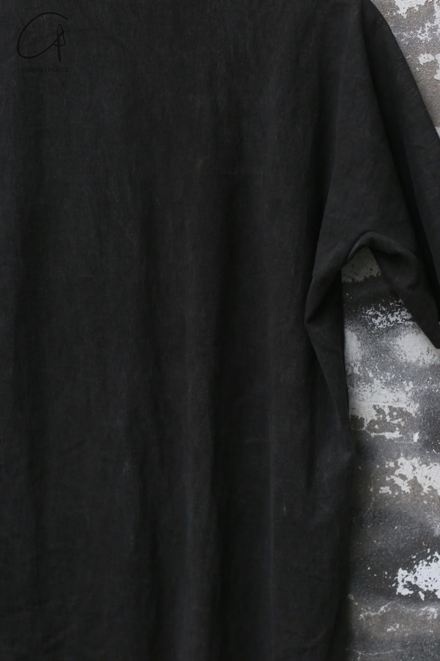 m.a+ single short-sleeved T-shirt series linen cotton Italian craftsman handmade MA-T211C MJP1-CARBON T211C MJP1 CARBON - Image 3