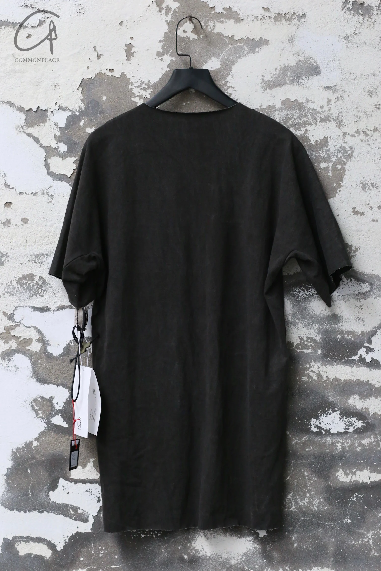 m.a+ single short-sleeved T-shirt series linen cotton Italian craftsman handmade MA-T211C MJP1-CARBON T211C MJP1 CARBON - Image 4