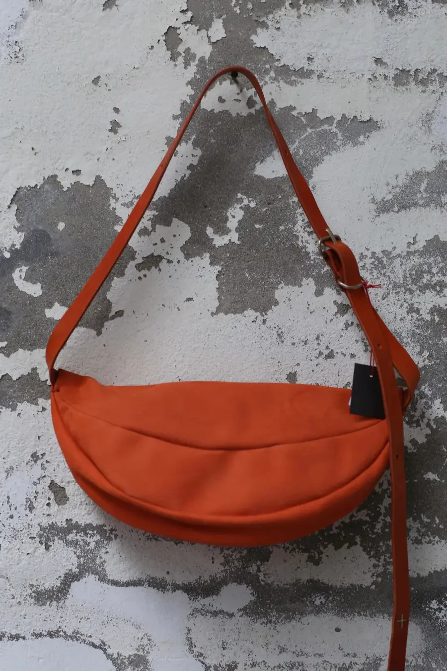 m.a+ Maurizio Amadei Waist Bag/Belt Crossbody Bag Series Artisan Italy MA-BY202-VOP1.2-CHENGHONG Medium BY202-VOP1.2 Orange Calfskin PM204 - Image 4