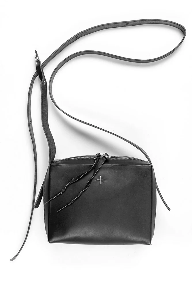 m.a+ small zip briefcase with long strap BC41-VA1.5 black - Image 5
