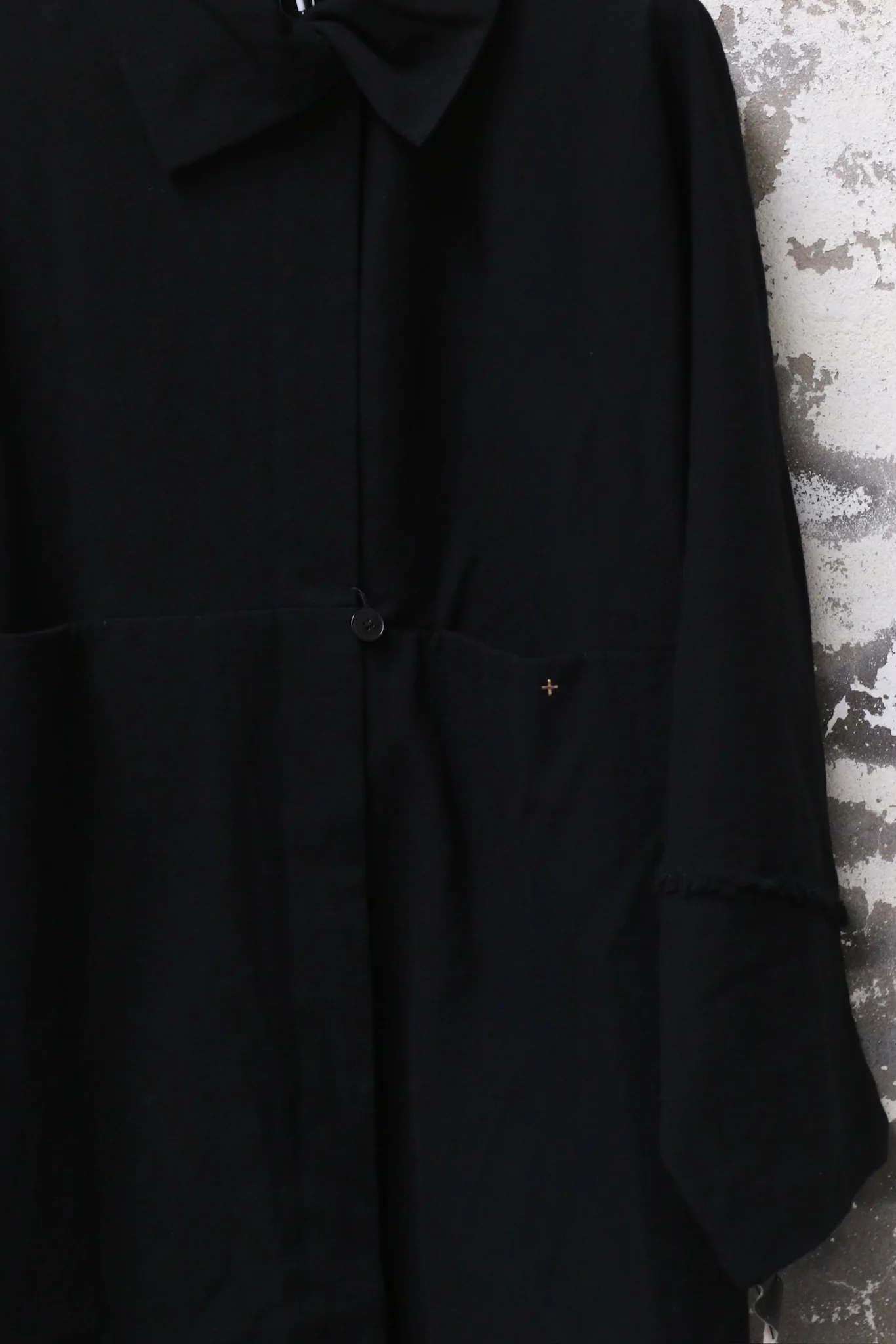 m.a+ Unlined Oversized Jacket Italy MA-CW522-CWP2-HEI Black - Image 2