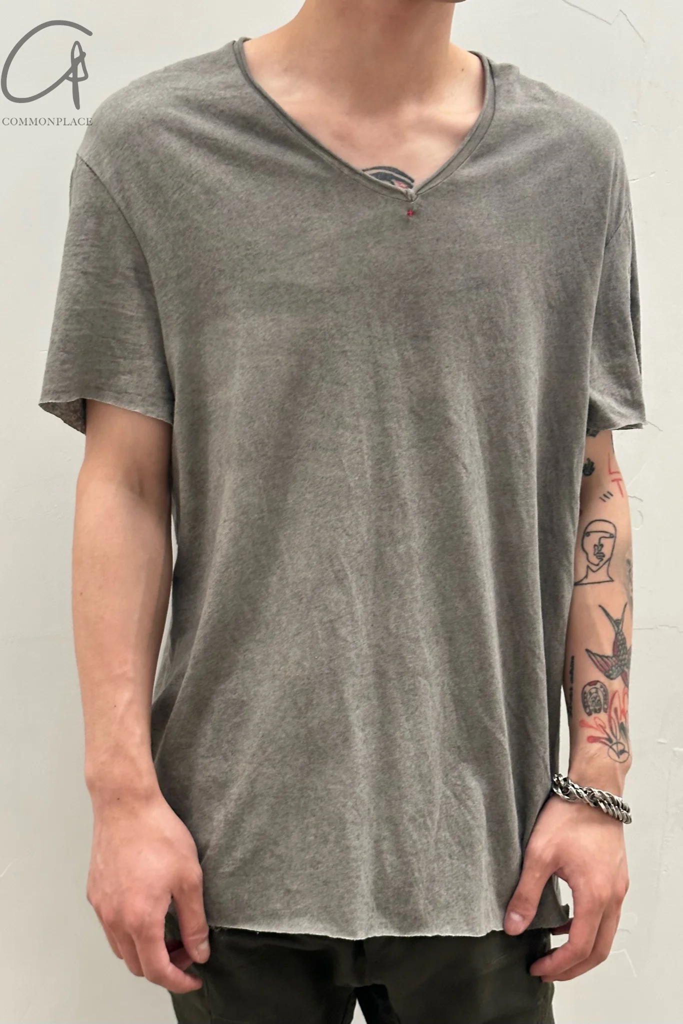 m.a+ V-Neck Medium T-Shirt T200C-JCLL Carbon Black - Image 3