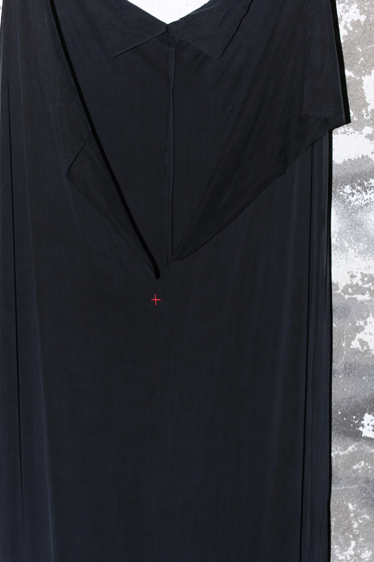 m.a+ Maurizio Amadei V-neck suspender maxi dress MA-D139LL-JCUE1-HEI Black D139LL-JCUE - Image 8