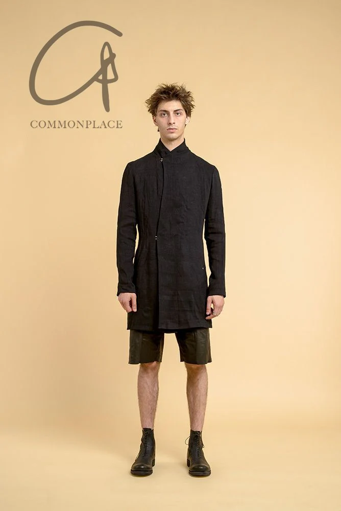 M.A+ Vertical Pocket Slim Fit Long Jacket MA-J124L CMB-HEI Black J124L CMB - Image 10