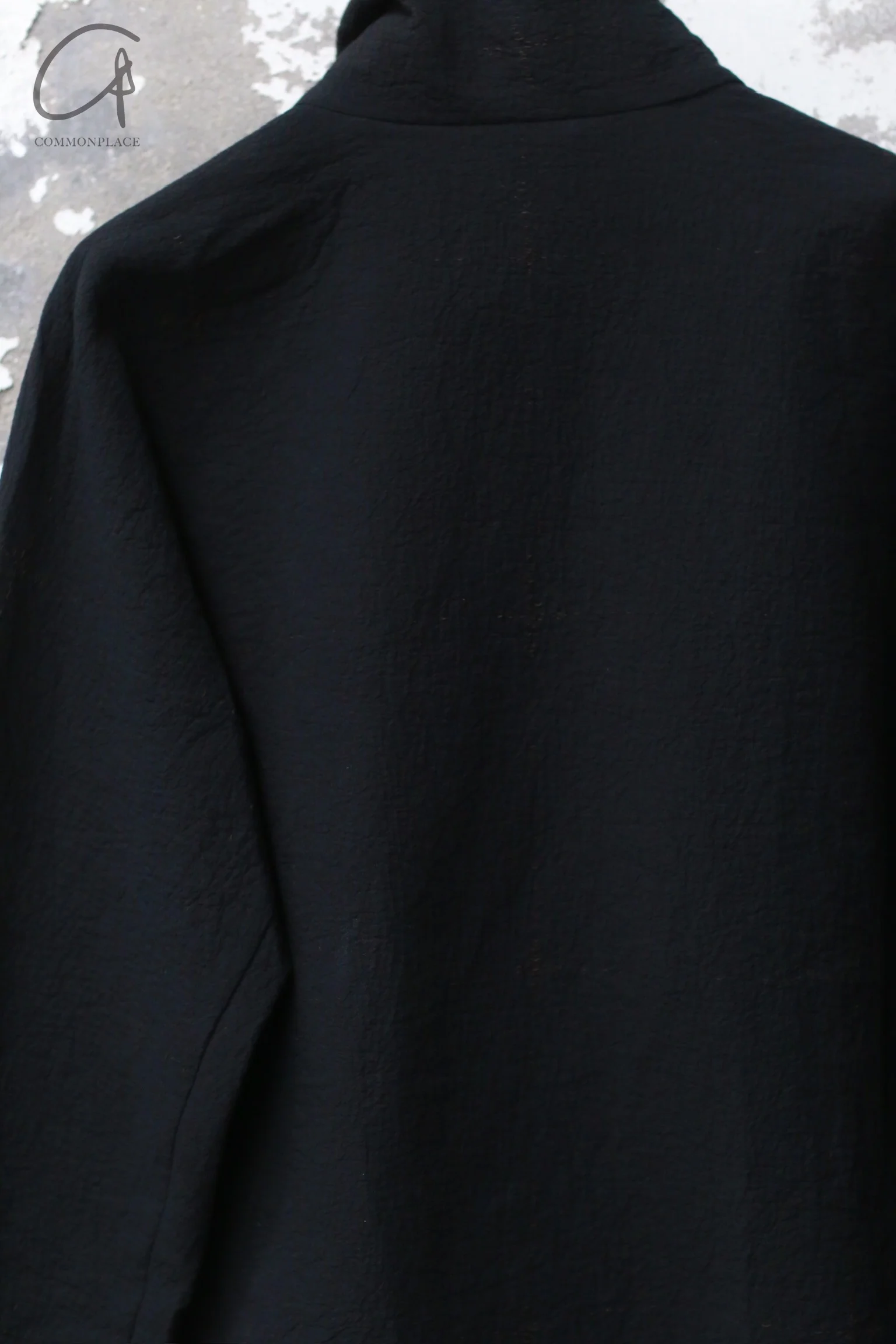 M.A+ Zipper High Neck Shirt MA-H252DZ CDG-HEI Black H252DZ - Image 3