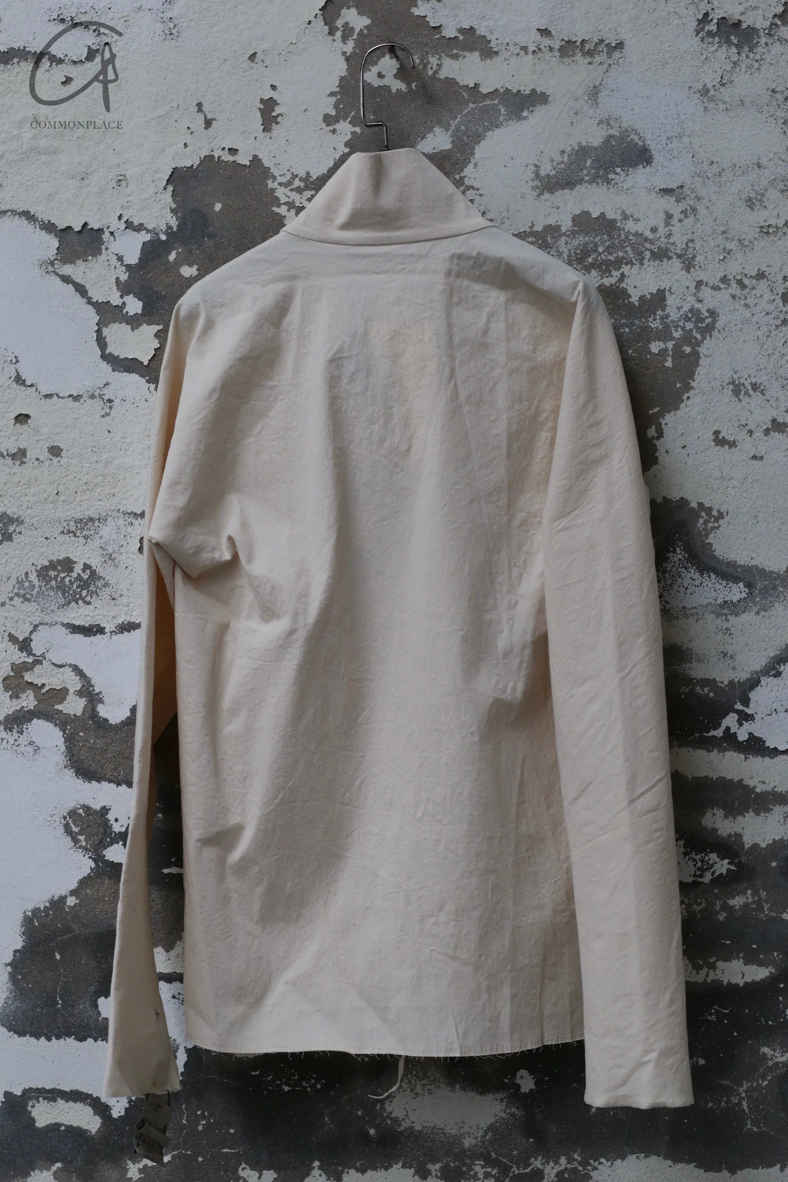 M.A+ Zippered Turtleneck Shirt MA-H252DZ CCE-NATUTAL H252DZ - Image 4