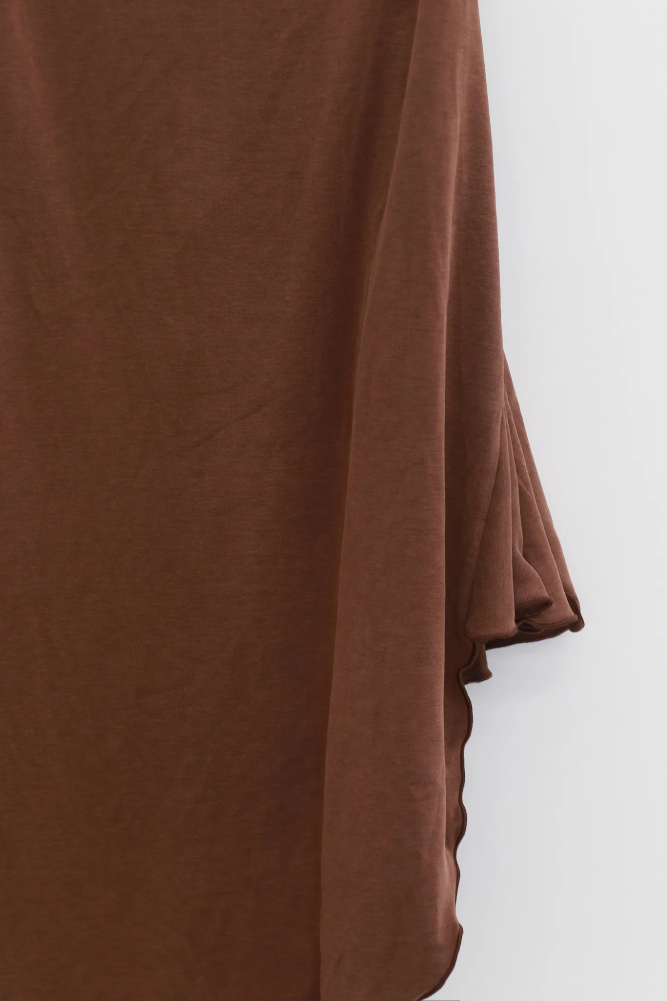 Maison Yiy Asymmetrical Pleated Midi Skirt MY-MY26SB02-3-Brown - Image 2