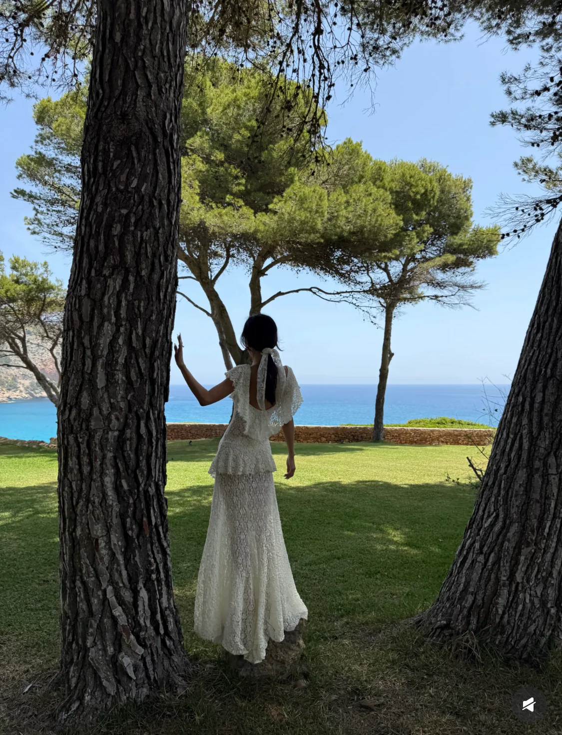 Maison Yiy Collared Ruffle Dress MY-MY26SC08-1-Ivory - Image 18