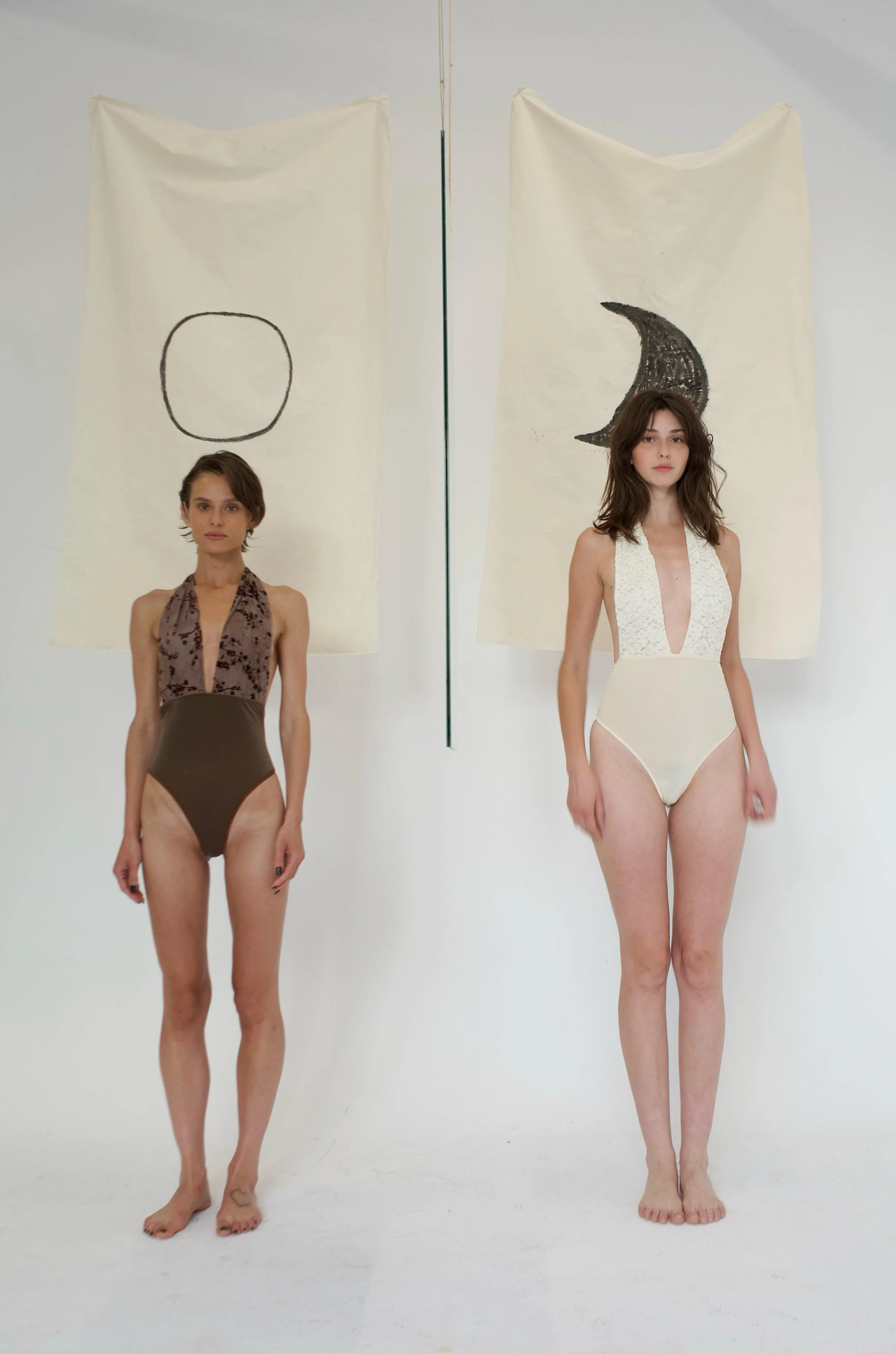Maison Yiy Lace-trimmed Halter-Neck One-Piece Swimsuit MY-MY26SD02-1-Ivory - Image 15
