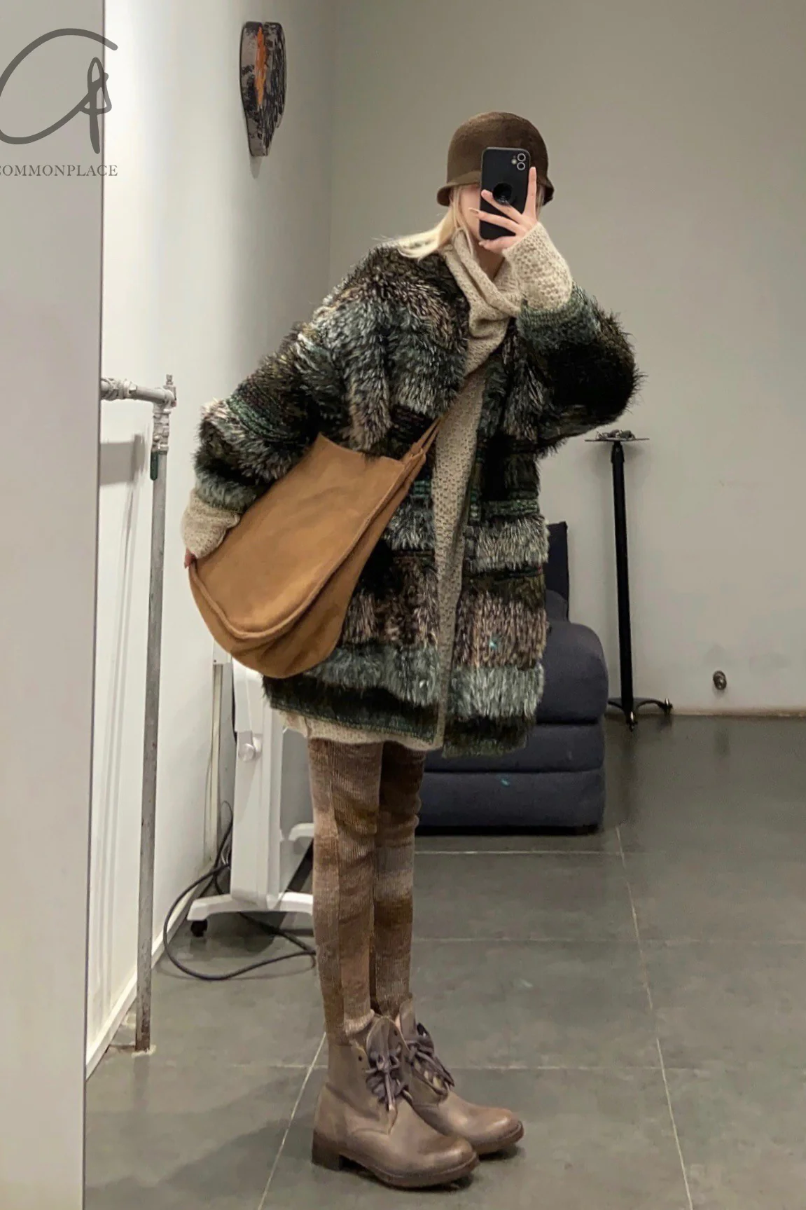 MAME KUROGOUCHI brown elastic pants MM22FW KN056 - Image 22