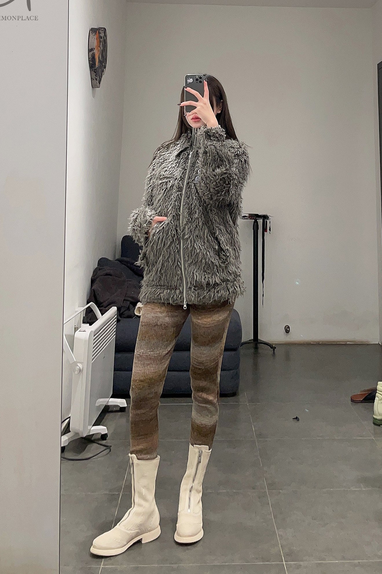 MAME KUROGOUCHI brown elastic pants MM22FW KN056 - Image 27