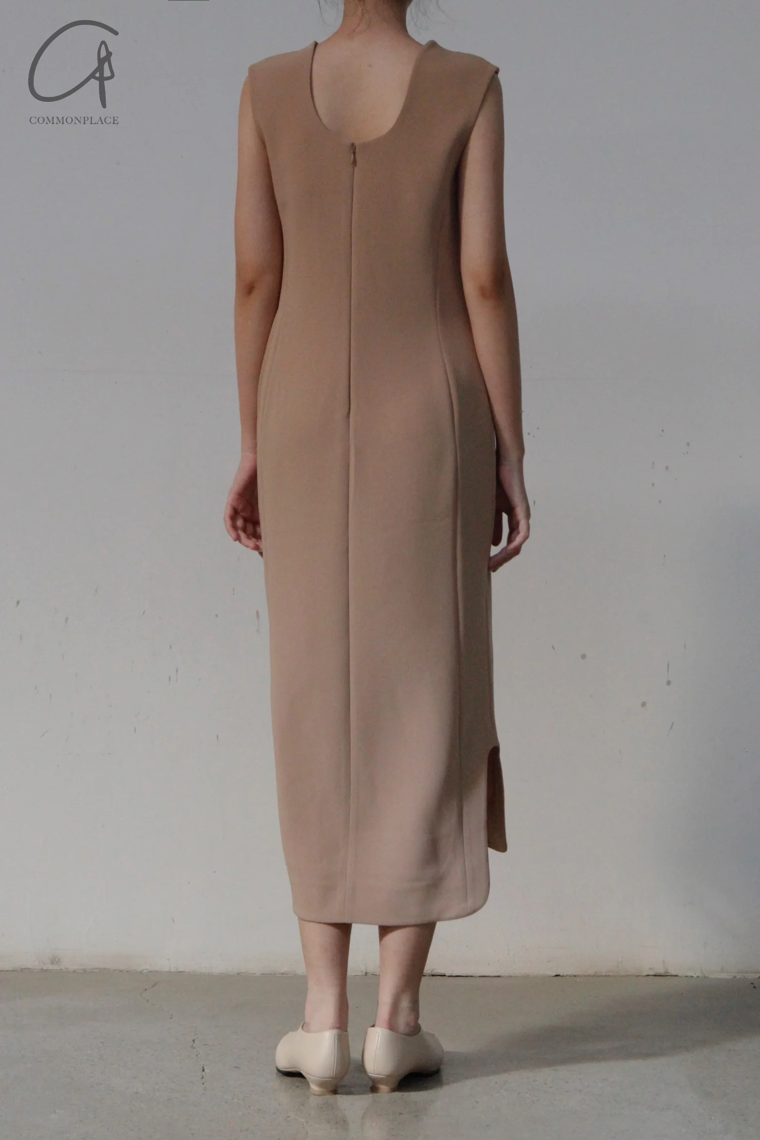 Mame kurogouchi curve low heel non-slip shoes single shoes cowhide Japan MAME-MM22SS AC307-KAQI Khaki MM22SS AC307 - Image 20