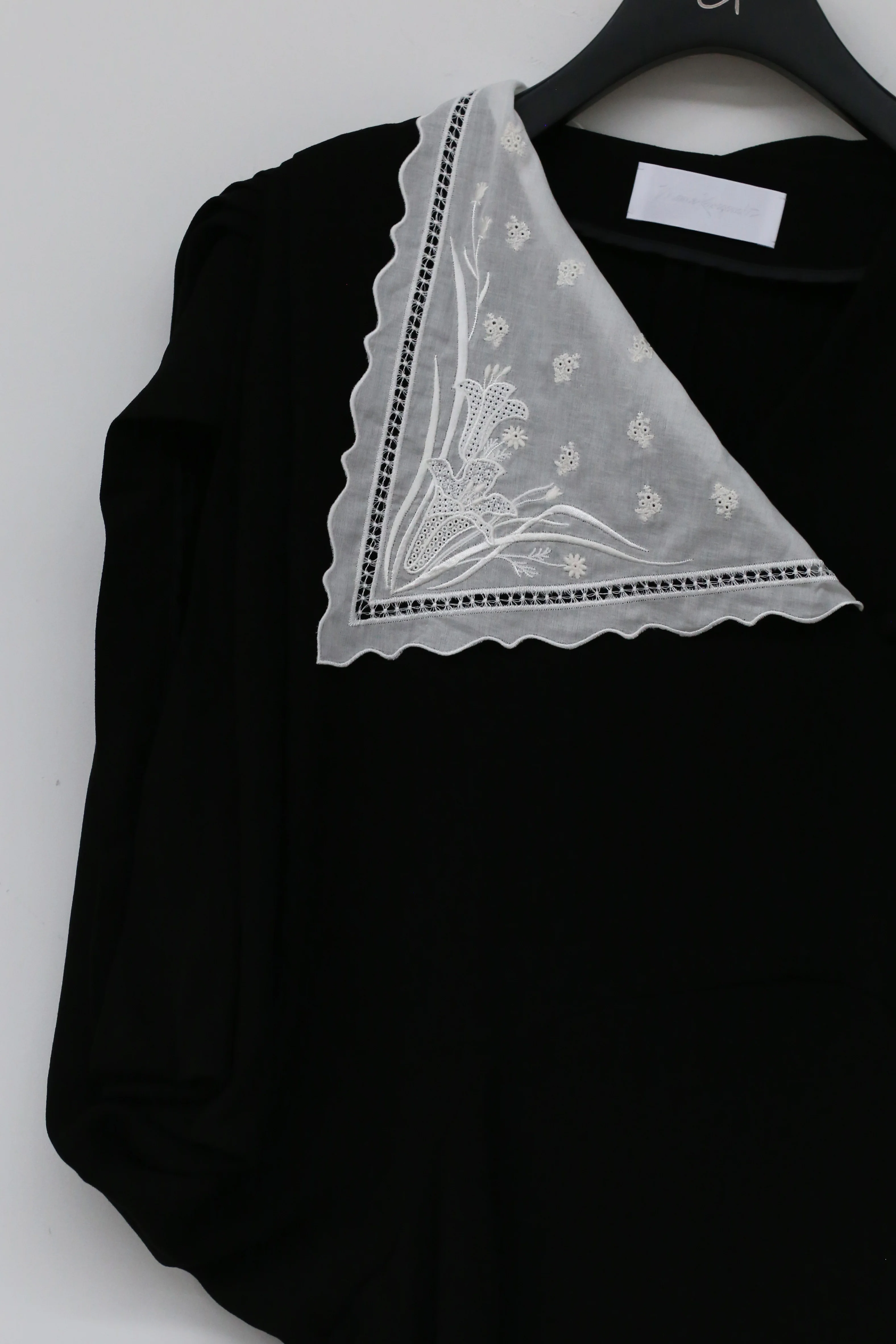 mame kurogouchi lace lapel classic dress MD21SS DR042 - Image 5