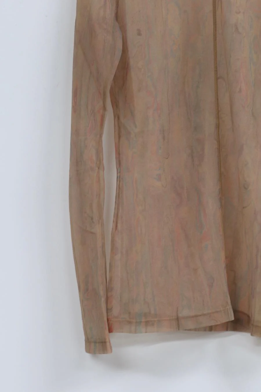 mame kurogouchi marble print sheer knit crew neck top MM22SS JS037 - Image 7