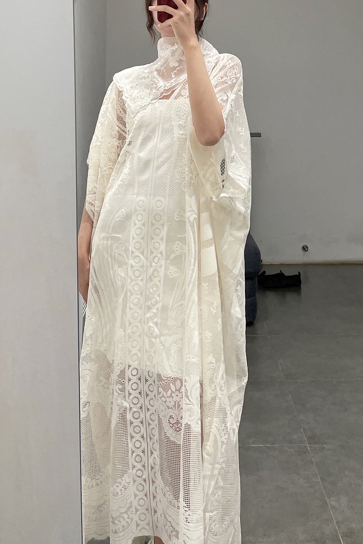 Mame kurogouchi MM21SS DR002 curtain lace dress - Image 11