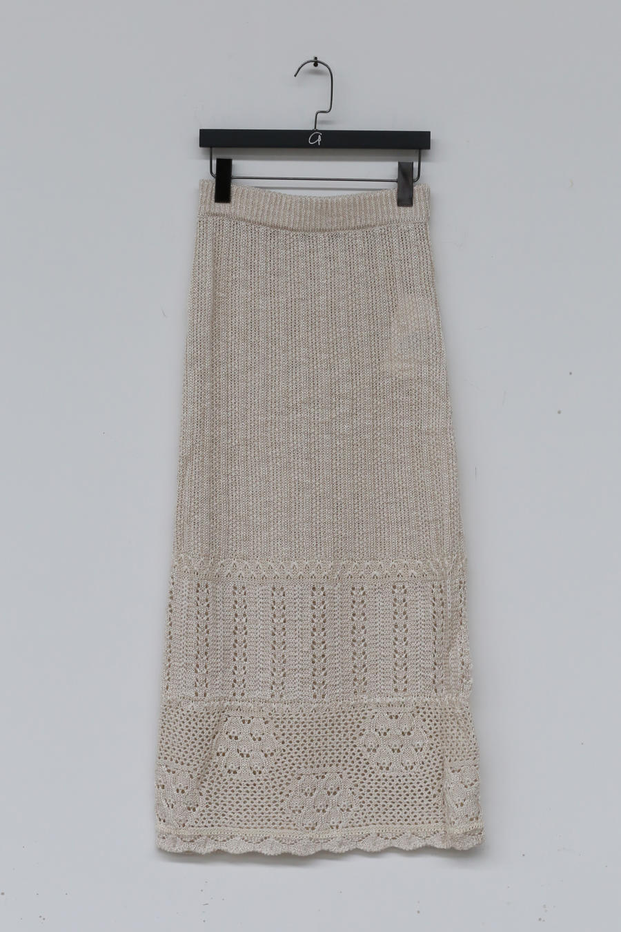Mame kurogouchi MM21SS KN052 floral watermark knitted skirt - Image 12