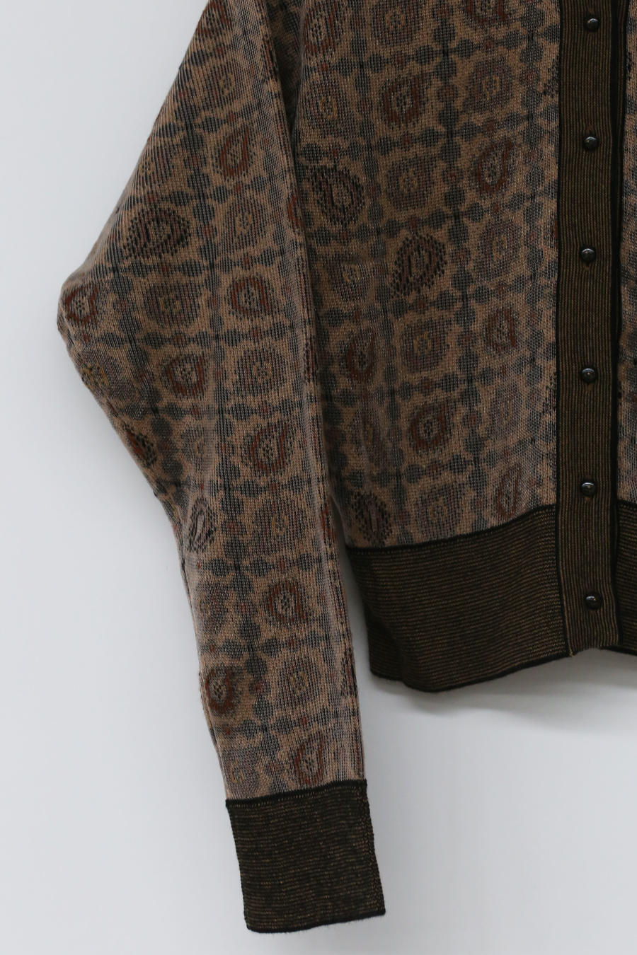 mame kurogouchi paisley jacquard knit cardigan MM21PF-KN723 - Image 8
