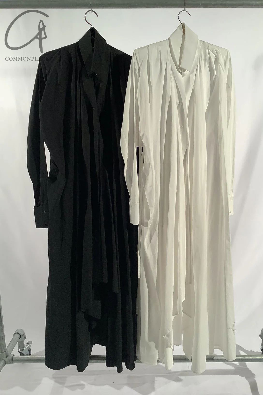 marc le bihan 2150 tie shirt dress black noir - Image 9