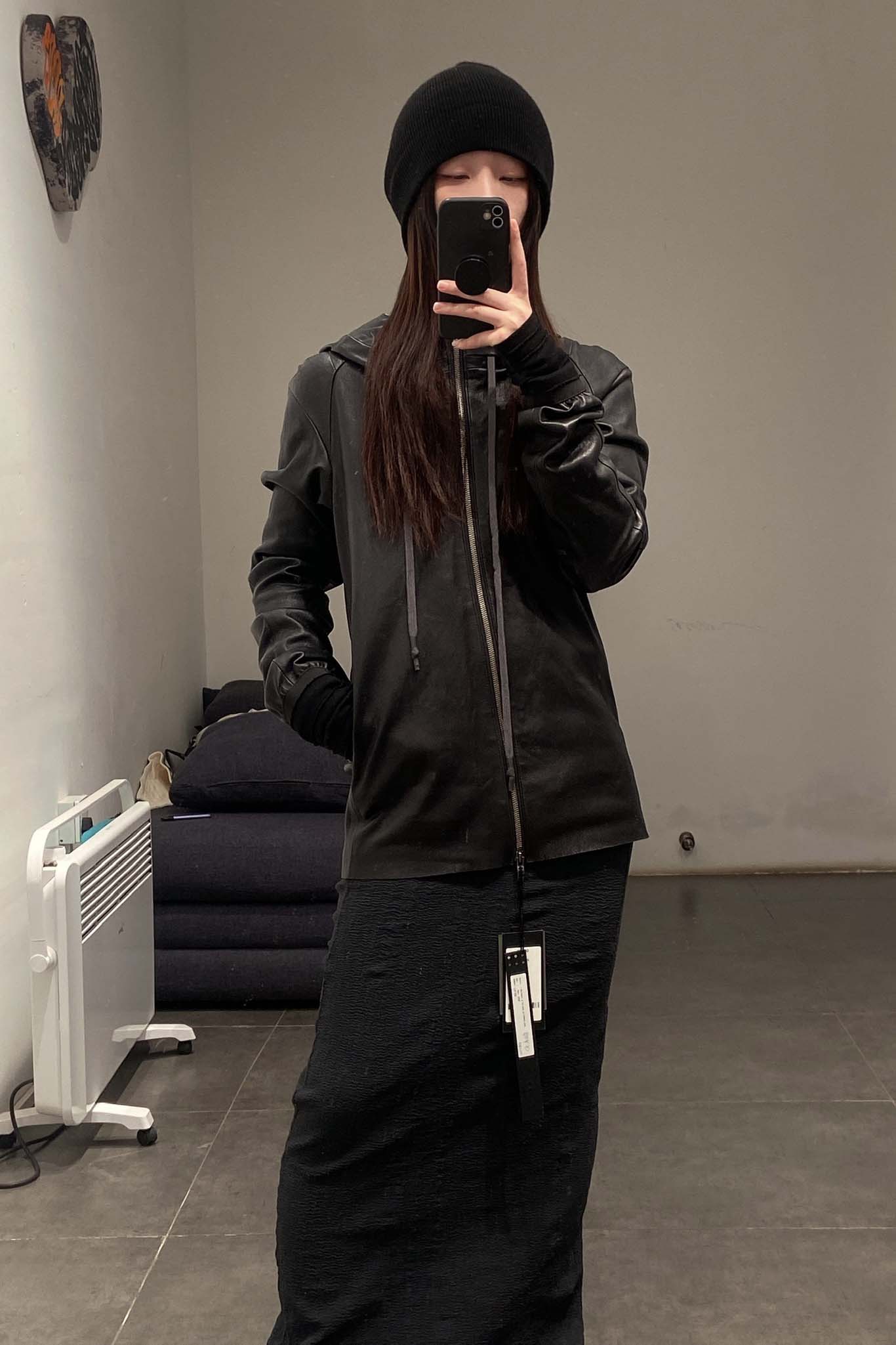 Marc Le Bihan 21915 Silk Shrinkage Stretch One-Piece Dress Collection French High-Level Handmade MLB-21915-SHENHUI Dark Gray PMLB4 - Image 18