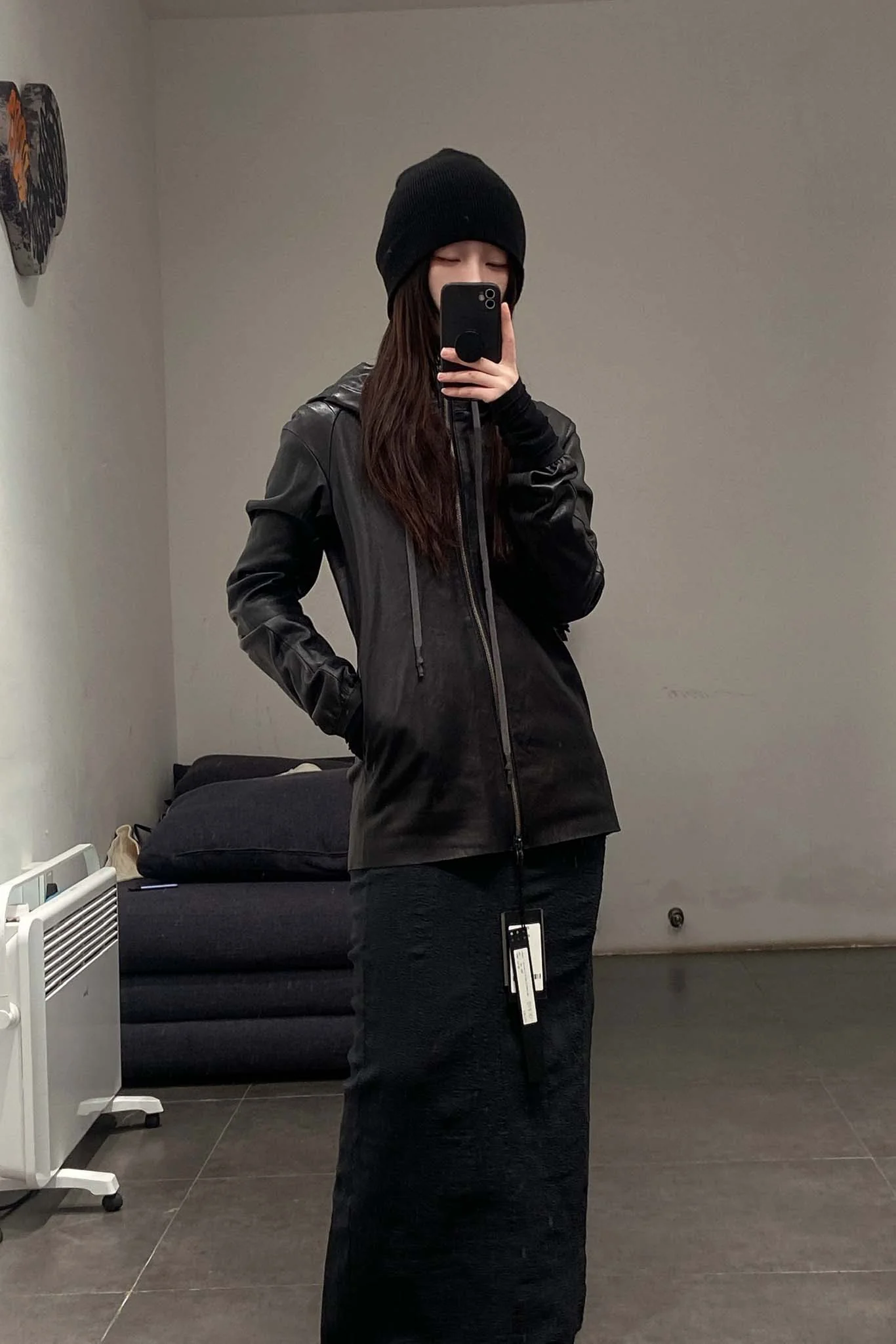 Marc Le Bihan 21915 Silk Shrinkage Stretch One-Piece Dress Collection French High-Level Handmade MLB-21915-SHENHUI Dark Gray PMLB4 - Image 19