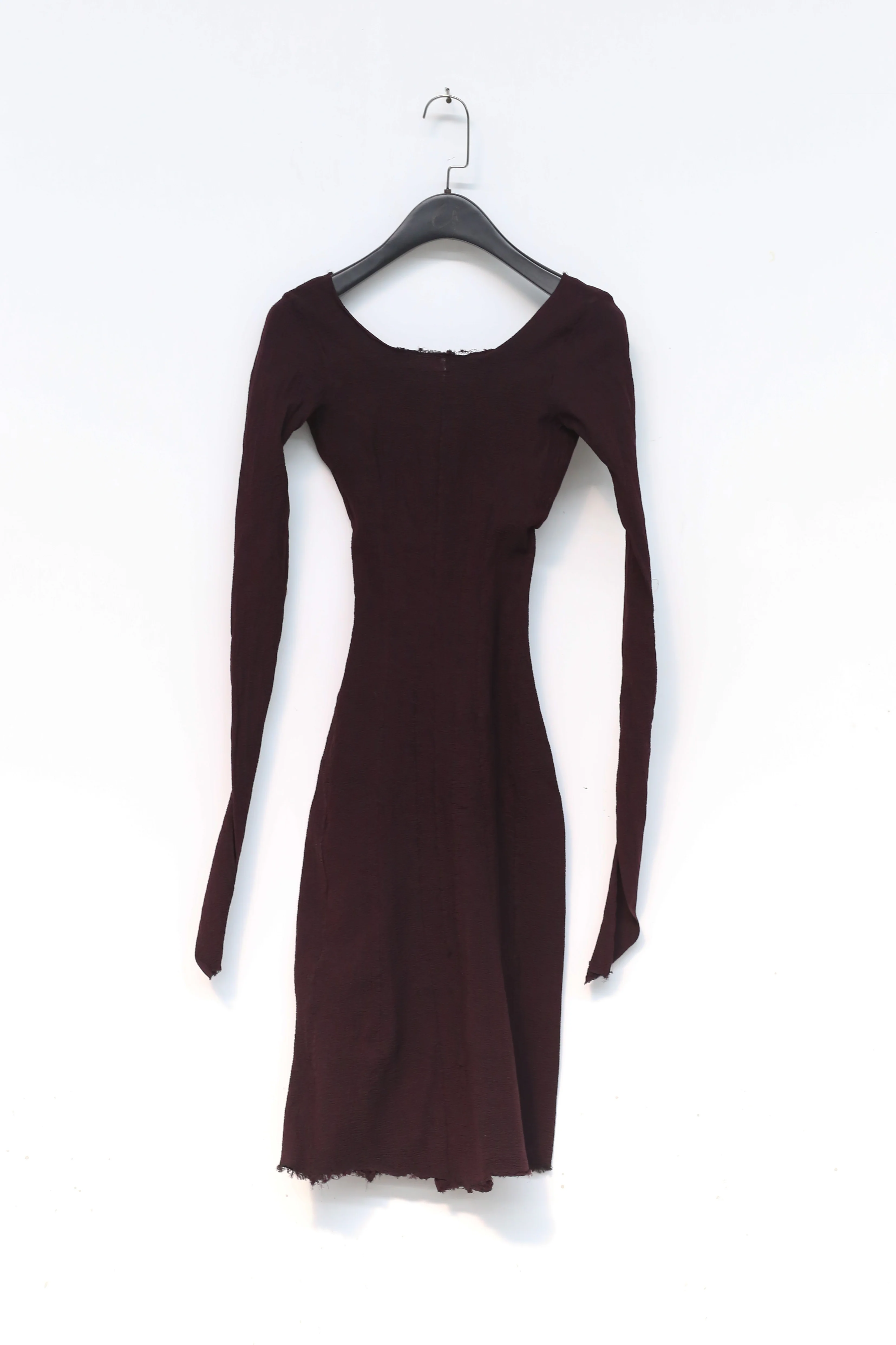 marc le bihan 21923 stretch dress aubergine - Image 8