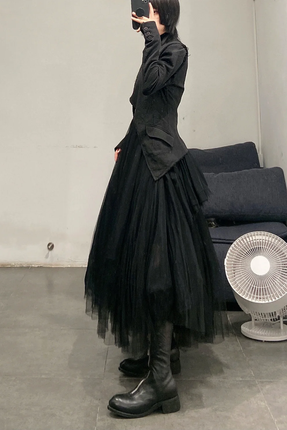 marc le bihan 25001 black ballerina skirt 3-layer yarn - Image 11
