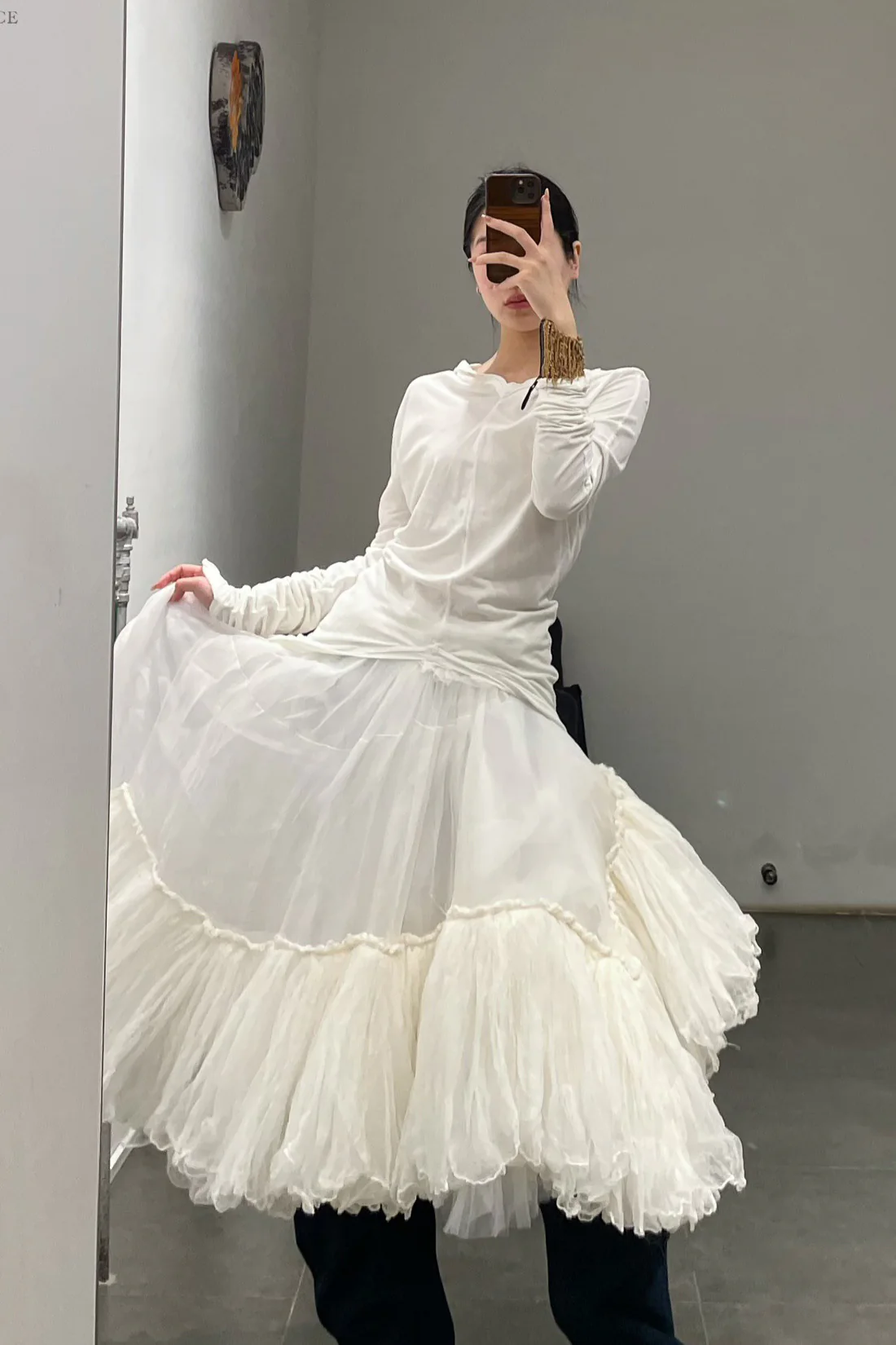 marc le bihan 25301 puffy skirt white - Image 24