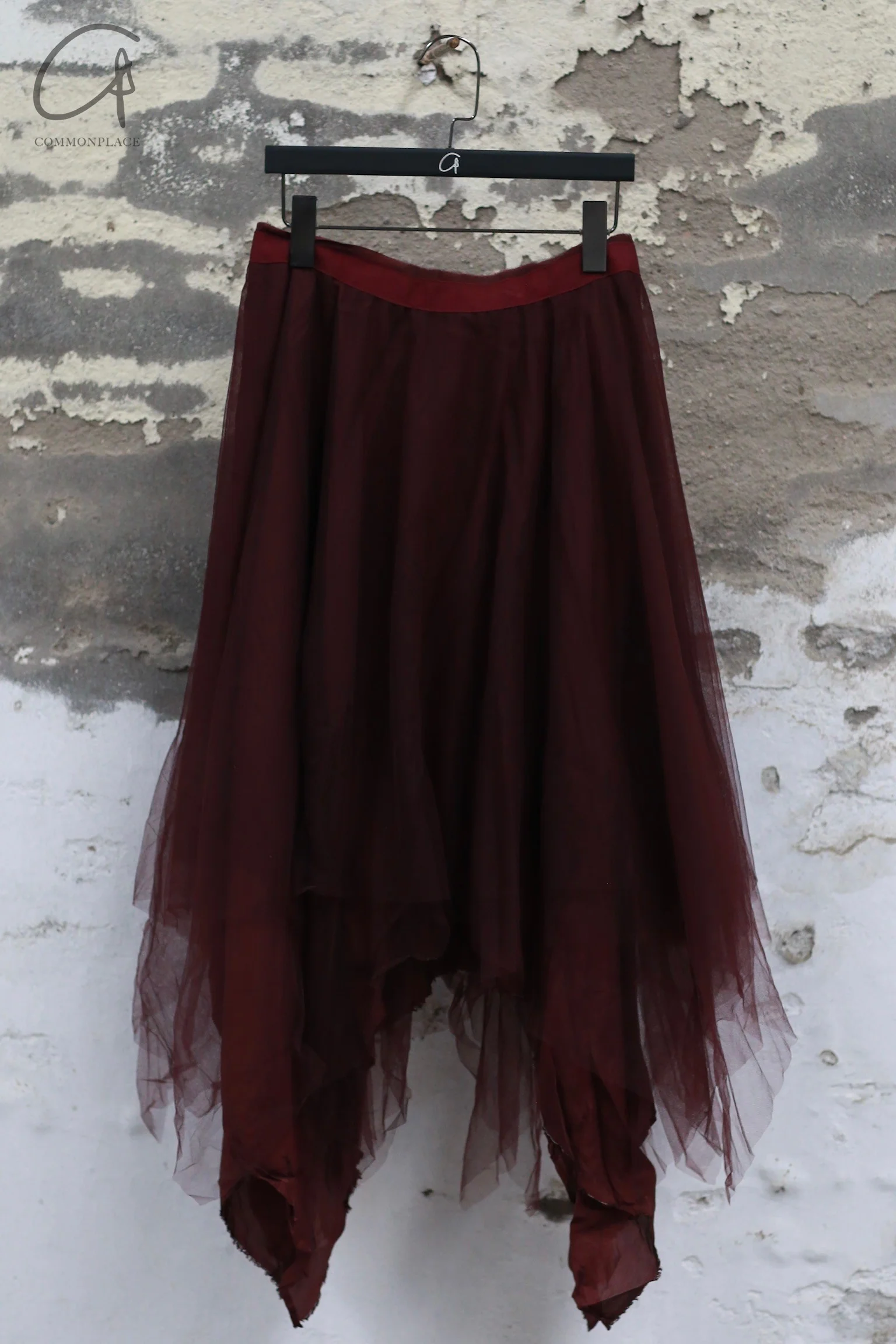 Marc Le Bihan 2590 Triple Tulle Silk Skirt Collection Handmade in France MLB-2590-AUBERGINE