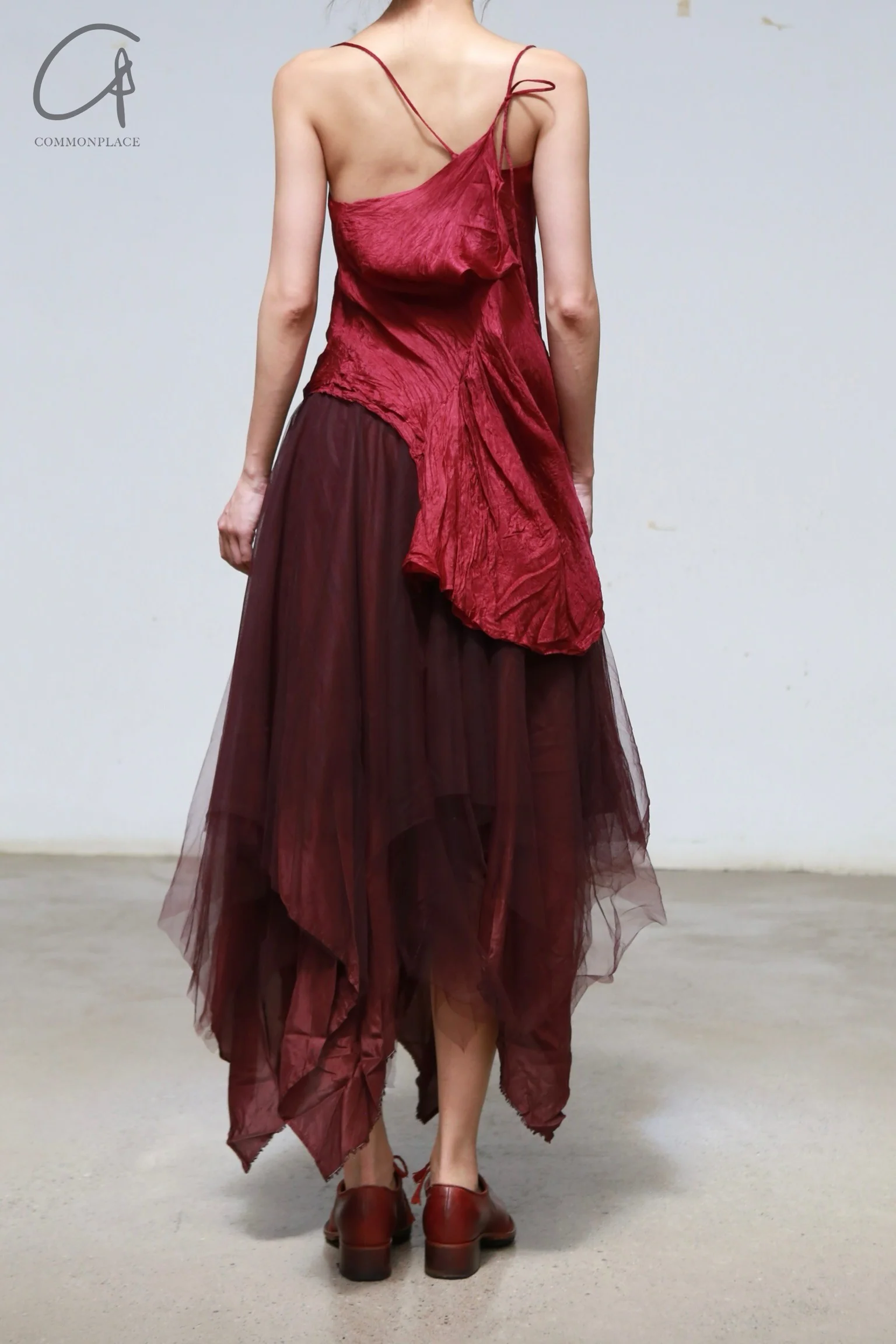 Marc Le Bihan 2590 Triple Tulle Silk Skirt Collection Handmade in France MLB-2590-AUBERGINE - Image 10
