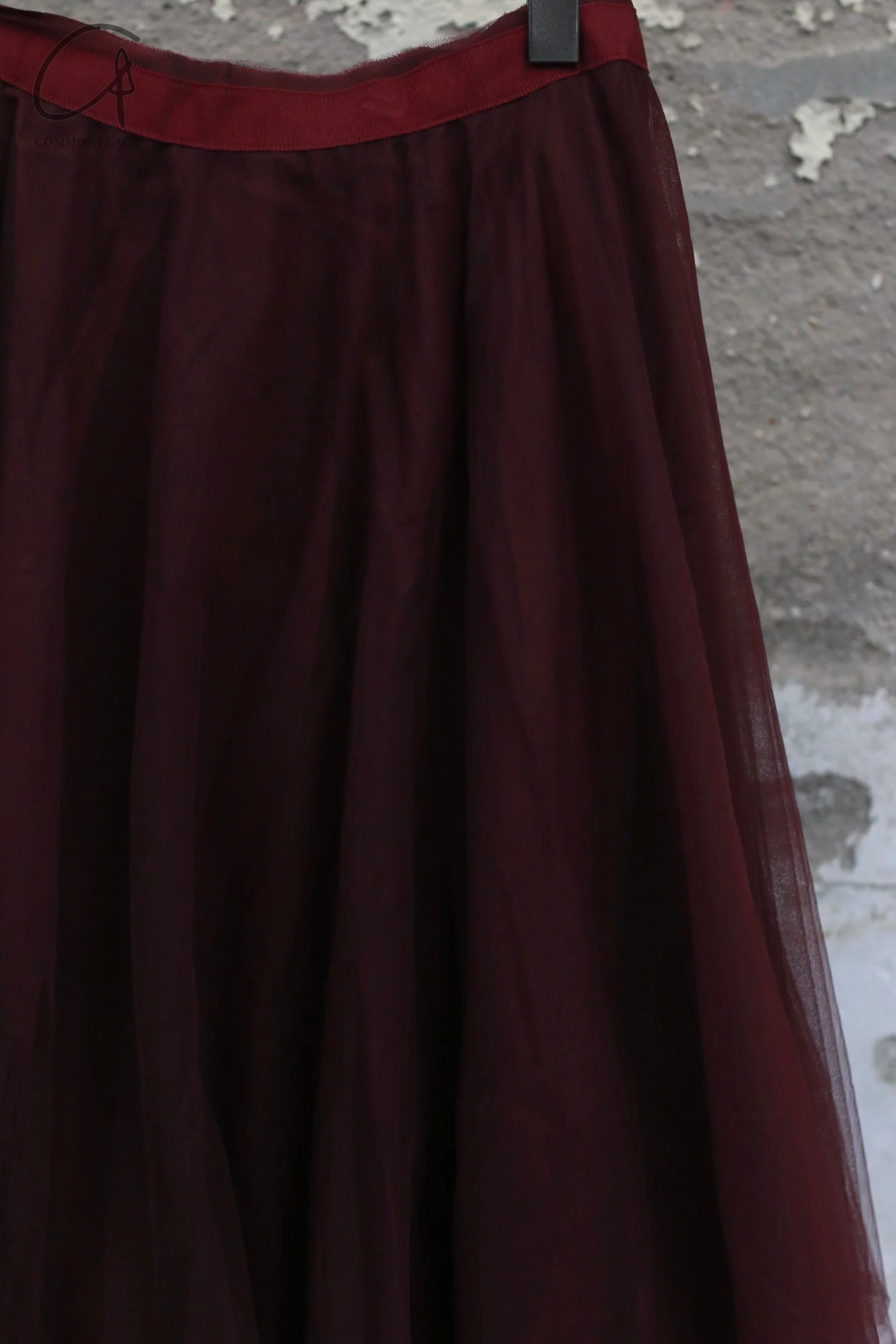 Marc Le Bihan 2590 Triple Tulle Silk Skirt Collection Handmade in France MLB-2590-AUBERGINE - Image 2