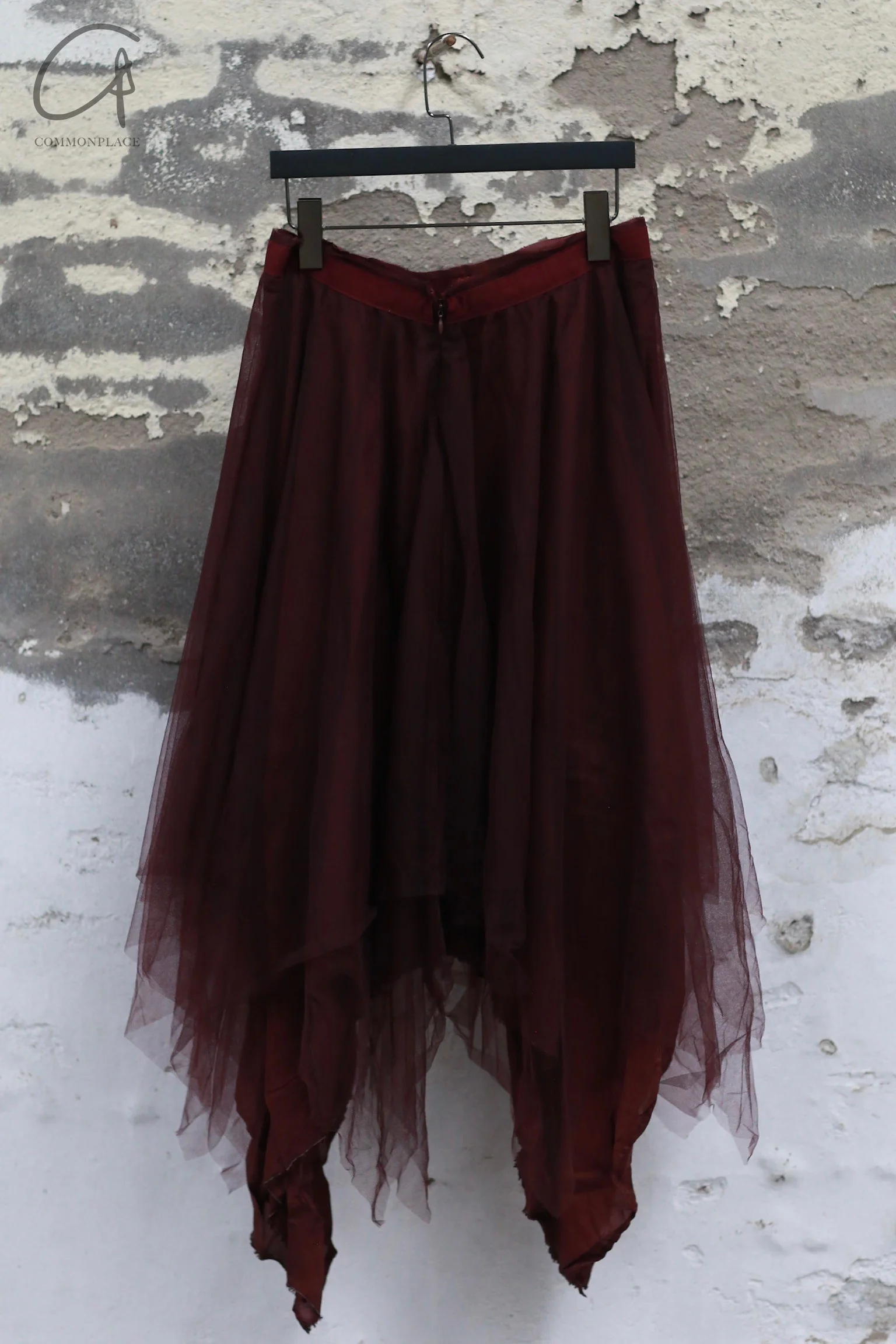 Marc Le Bihan 2590 Triple Tulle Silk Skirt Collection Handmade in France MLB-2590-AUBERGINE - Image 4