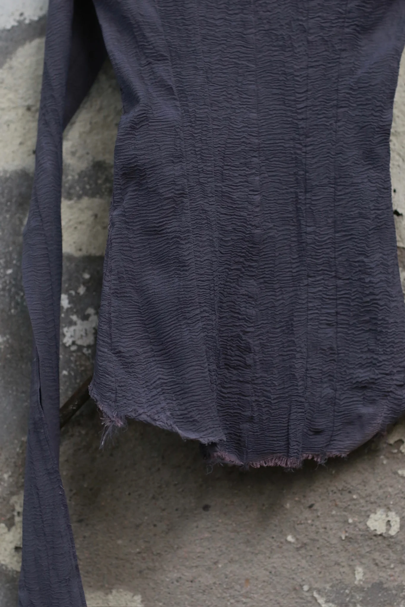 Marc Le Bihan 26916 Flat Shoulder Stretch Bottoming Tube Top T-Shirt Handmade in France MLB-26916-GRIS SOURIS - Image 2