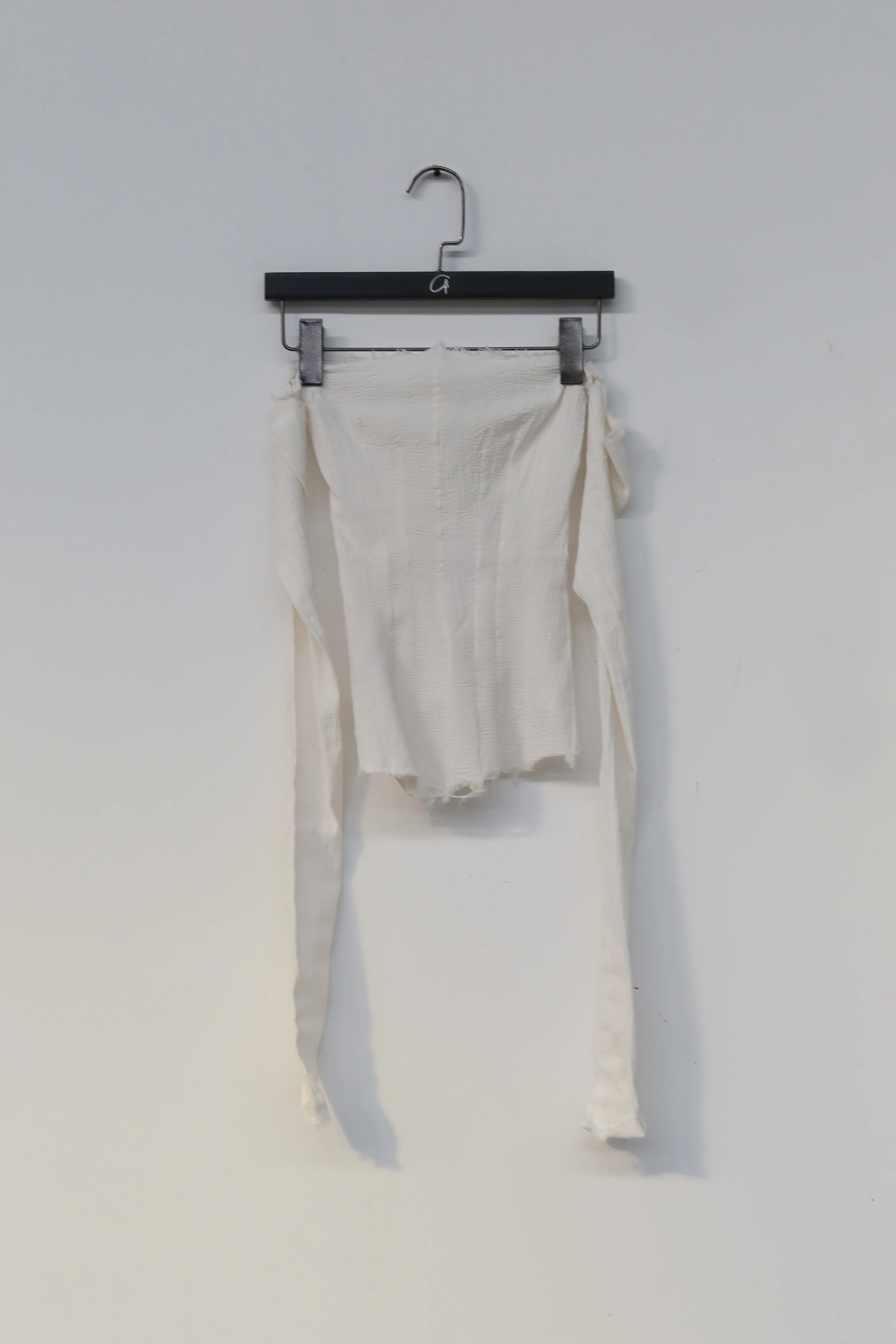 Marc Le Bihan 26916 Flat Shoulder Stretch Bottoming Tube Top T-Shirt French Handmade MLB-26916-BAI White - Image 11