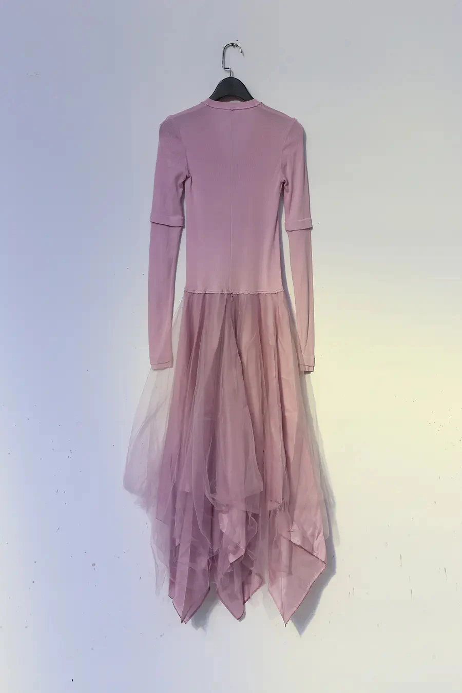 Marc Le Bihan Fake Two-piece Dress Series Three-layer Gauze Silk Skin-friendly Handmade Plant Dyeing Daily MLB-2832-FENHONG Pink - Image 5