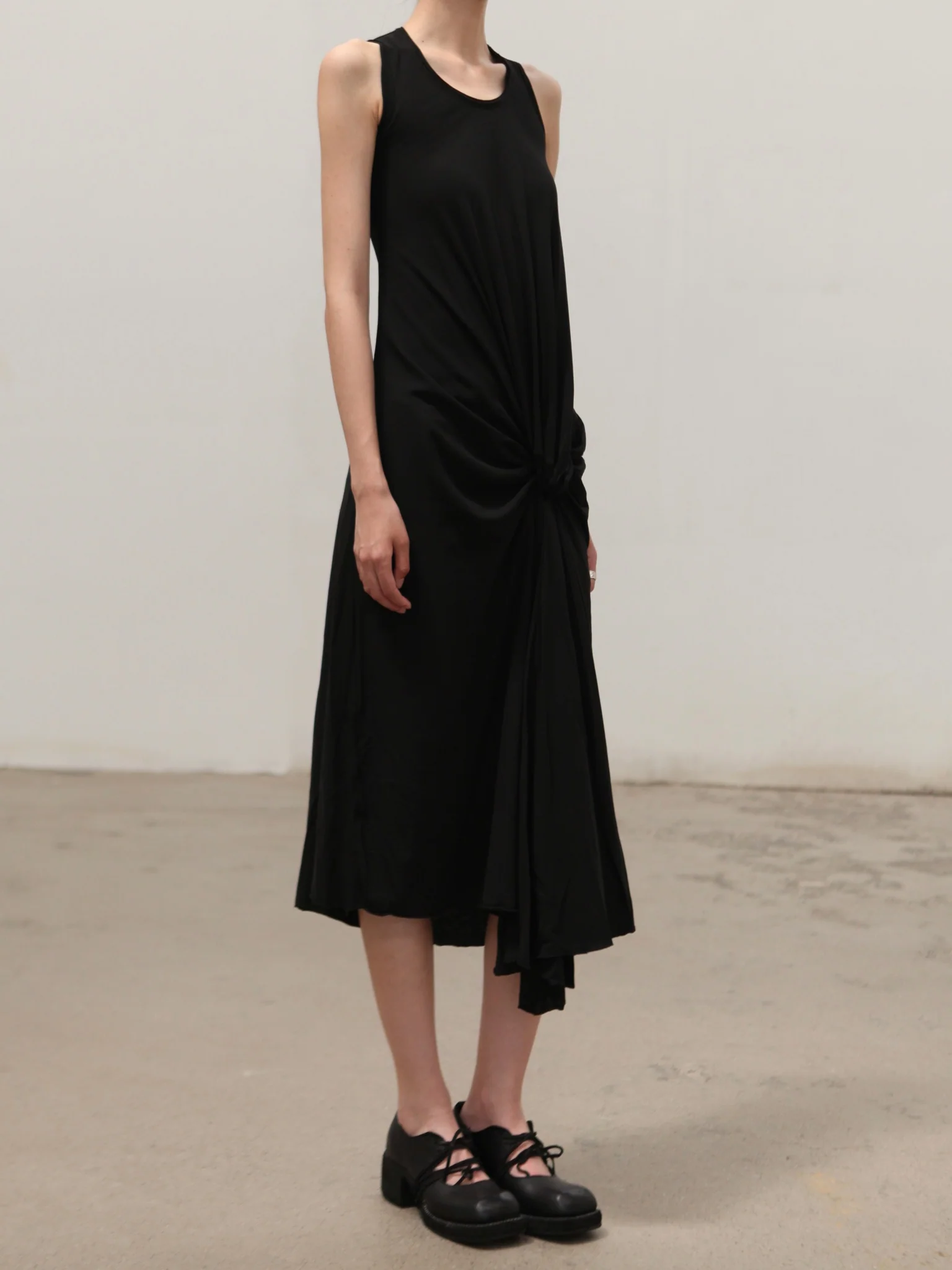 Marc Le Bihan 2891 Knotted Tank Dress MLB-2891-HEI Black - Image 5