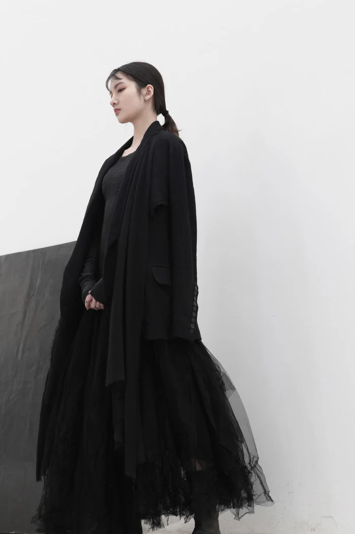MARC LE BIHAN ballet dress 21900 3-layer yarn black - Image 6