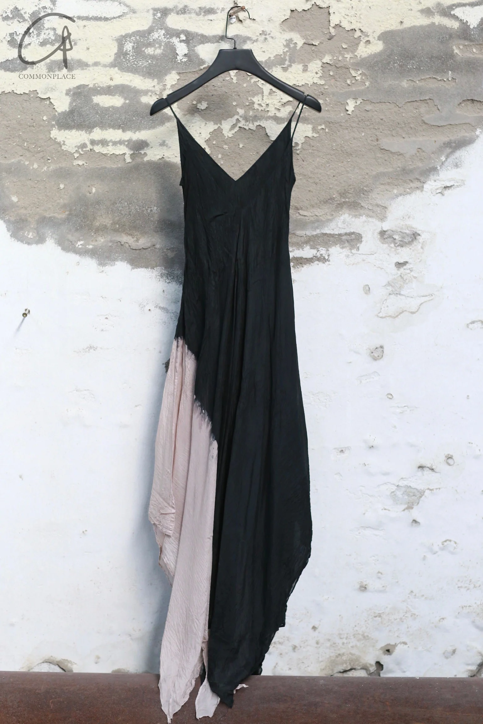 Marc Le Bihan Bias-cut halter dress France MLB-2109-BLACK/ROSE - Image 5