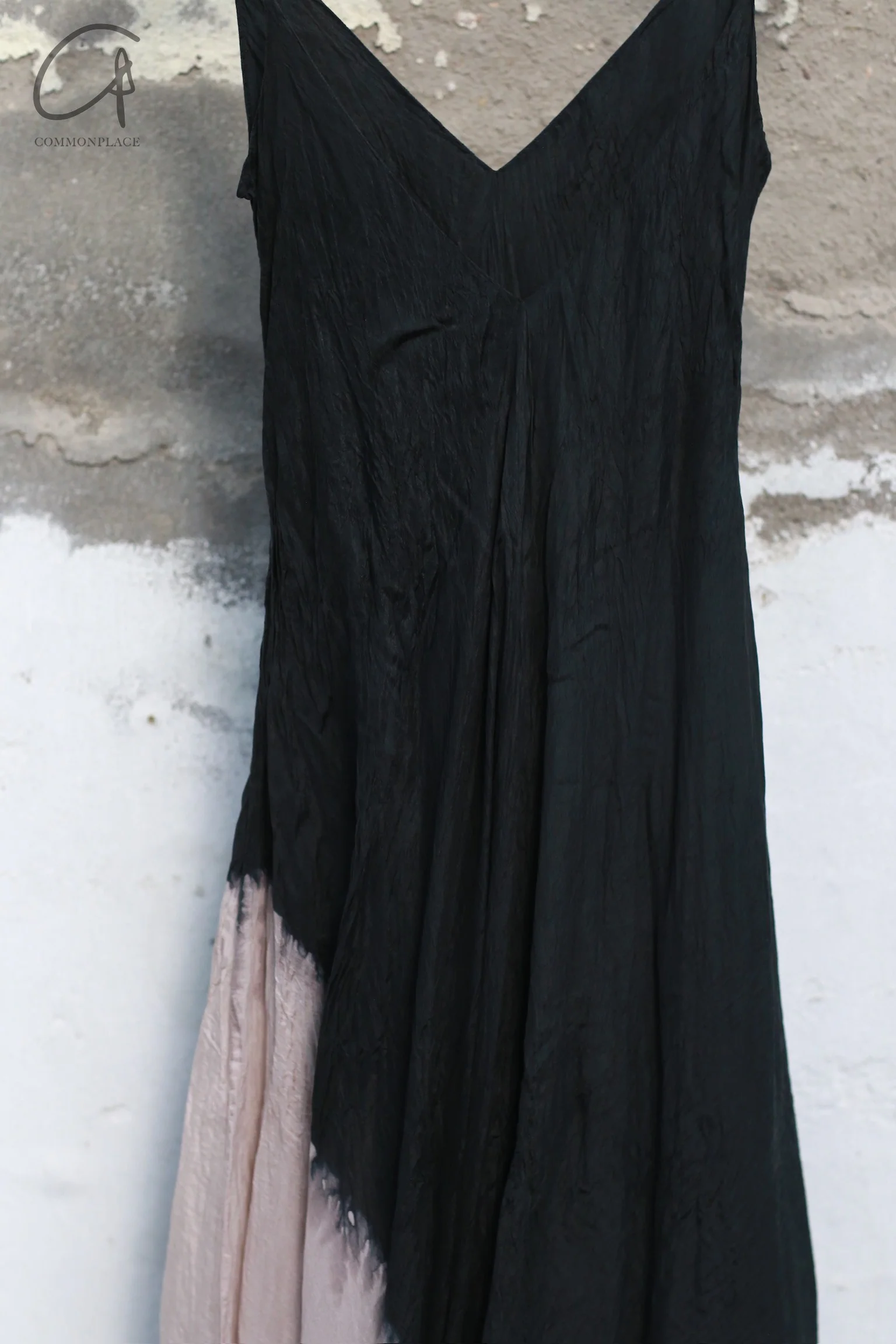 Marc Le Bihan Bias-cut halter dress France MLB-2109-BLACK/ROSE - Image 6