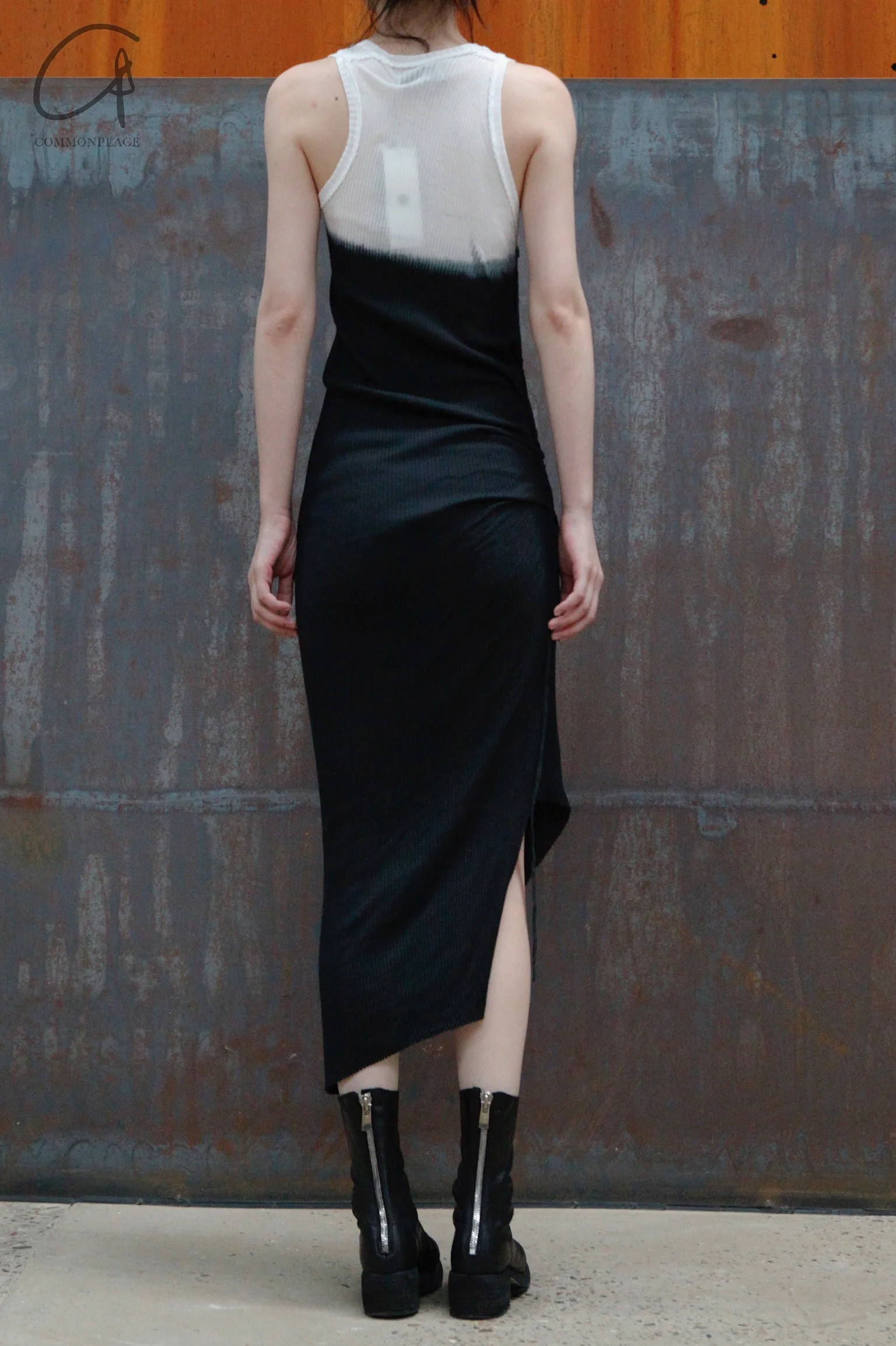 marc le bihan black and white dyed sundress 2862 E23 black/white - Image 3
