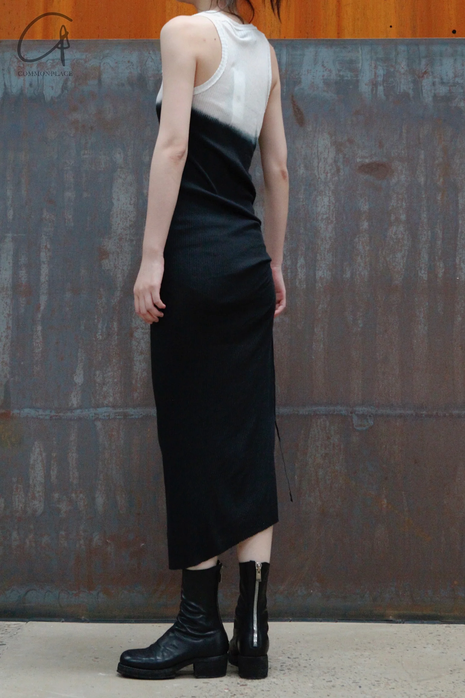 marc le bihan black and white dyed sundress 2862 E23 black/white - Image 4