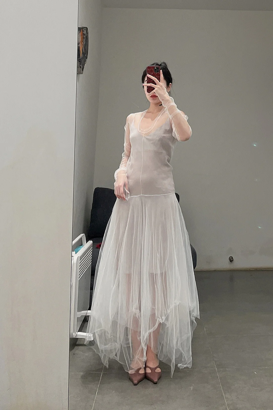 marc le bihan classic gown MLB-2190-QIANHE BEIGE - Image 7